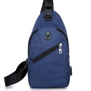 Mens Sling Chest Pack Nylon Shoulder Bag